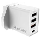 Verbatim 4 Port 30W PD & QC 3.0 USB 充電器