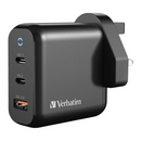 Verbatim 3 Port 65W PD 3.0 & QC 3.0 GaN USB充電器