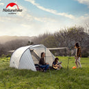 NatureHike Cloud Fun Glee 雲趣3人 一室一廳塗銀防曬帳篷 (NH19ZP006) | 戶外露營家庭雙向大門帳篷 - 白色