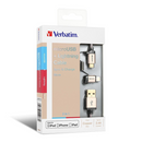 Verbatim Sync & Charge 2 in 1 Micro USB and Lightning 充電傳輸線