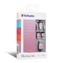 Verbatim MicroUSB, Lightning及Type C to USB-A 3合1充電傳輸線
