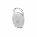 酷炫、可攜式且防水。JBL Clip 4 充滿活力，外型精巧，可提供令人驚歎的 JBL Original Pro 豐富音效。獨特的橢圓形款式可讓您能手輕鬆掌握在手中。外層採用色彩鮮豔的織品，並飾有富表現力的細節，靈感源自當前街頭時尚，輕鬆搭配出您的風格。完備的整合式掛鉤可以隨時夾在包袋、腰帶或搭扣上，讓您在任何地方都能欣賞到您喜愛的曲目。防水、防塵以及長達 10 小時的播放時間，堅固耐用，無論到哪裡探索都可以帶得上它。