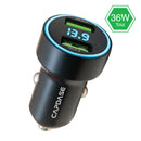 Capdase Monitor 2Q36 QC 3.0 Car Charger CA00-M301 車載充電器 - Black