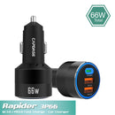 Capdase Rapider 3P66 QC 3.0 / PD 3.0 - 66W Car Charger (CA00-R1401)