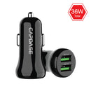 Capdase Rapider QQ36 QC 3.0 Car Charger CA00-R701 車載充電器 - Black