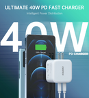 Choetech PD40W 雙PD充電插頭 PD6009 （Dual PD20W）