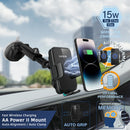 Capdase AA Power II 快速無線充電自動夾緊和自動對準車載支架伸縮臂 (HR00-AA2T01)