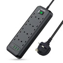 Imazing IM3U8K-C 13A 八位防雷拖板連3USB /Type C (65WMAX)