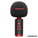 Monster M98 Mini Karaoke Microphone，兼容各種主流APP，集Mic和喇叭於一身。專業K歌神器藍芽喇叭+ 錄音+ 兼容主流APP功能新年拜年禮物聚會遊戲. 使用DSP 數碼音頻處理技術及內置2個 全頻 10W 喇叭，提供強勁的立體聲。6種音效模式，各種風格滿足你的表演。更可一鍵消除人聲、伴奏輕鬆切換及同時兩個連接一齊播放和伴奏。