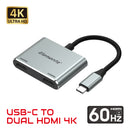 Elementz Type C Dual HDMI output (MC-206H)