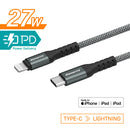 Elementz MFI NIC Certified Cable (Type-C to Lightning)