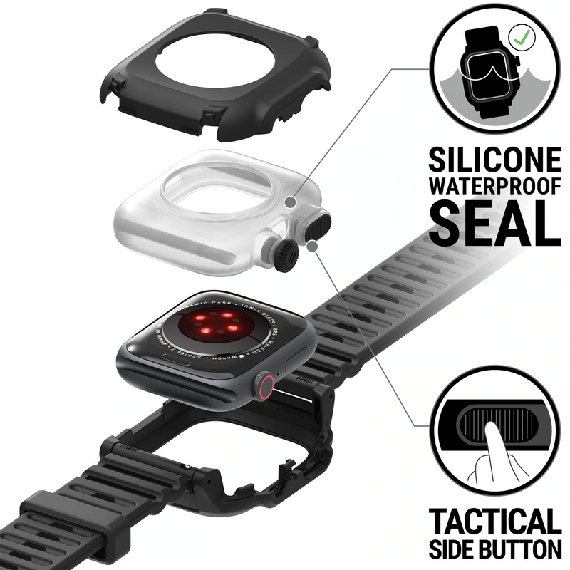 Catalyst Total Protection Case for 45mm Apple Watch 全方位手錶保護殼 (Series 7) Black