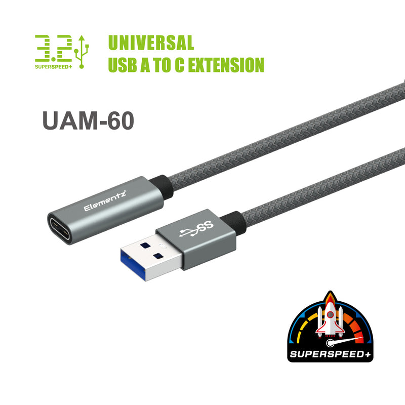 Elementz UAM-60 (USB A To CF) - 灰色