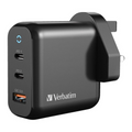 Verbatim 3 Port 65W PD 3.0 & QC 3.0 GaN USB充電器