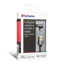 Verbatim L-Shaped Lightning to USB-A 充電傳輸線