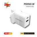 Elementz - 2-PORT 20W PD+QC 超迷你充電器[PD-054C]