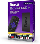 Roku Express 4K+ Streaming Media Player HD/4K/HDR Voice Remote 智能電視盒子語音網絡機頂盒
