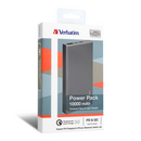 Verbatim Li-polymer QC 3.0 & PD2.0流動充電池10,000mAh