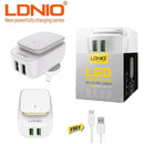 LDNIO A2205 USB x2 充電器(白色)