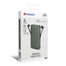 Verbatim 10000mAh PD & QC 3.0 流動充電池 (連嵌入式充電線)