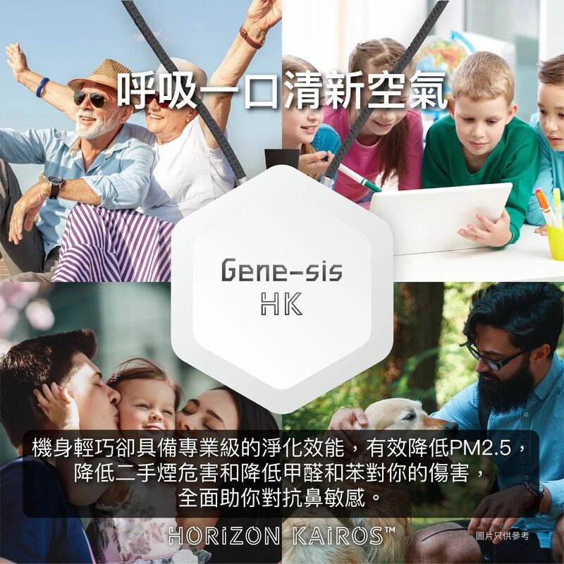 Gene-sis HK Air Purifier 隨身負離子空氣淨化器 [5色]