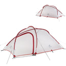 Naturehike Hiby 升級版海比一室一廳輕量20D矽膠2-3人雙層帳篷 (NH19ZP016) | 防暴雨大空間 - 灰紅色