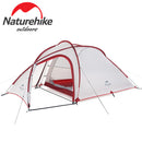Naturehike Hiby 升級版海比一室一廳輕量20D矽膠2-3人雙層帳篷 (NH19ZP016) | 防暴雨大空間 - 灰紅色