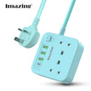 Imazing IM3U2K-C 13A 兩位防雷拖板連3USB /Type C (30W)