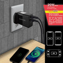 Capdase RANGER 2U38S QC 3.0 / USB-C PD壁式充電器｜ AD00-R601-BS